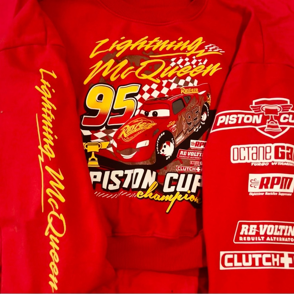 Disney Lightning McQueen Red Kids Hoodie